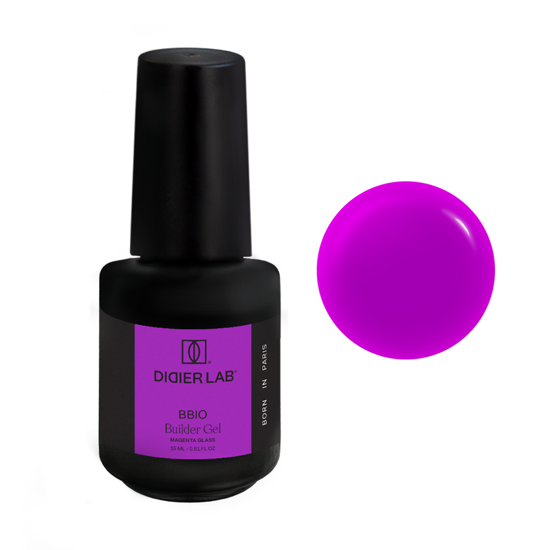 Stavebný gél vo fľaštičke BBIO Magenta Glass, HEMA & TPO free, Didier Lab 15ml