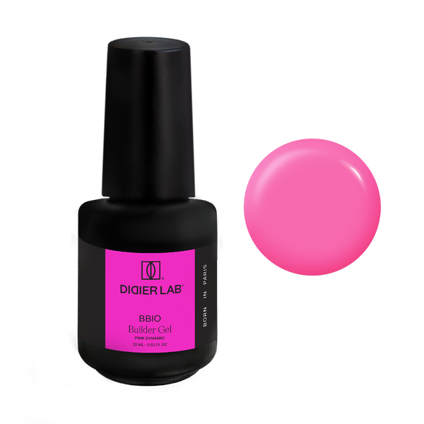 Stavebný gél vo fľaštičke BBIO Pink Dynamic, HEMA & TPO free, Didier Lab 15ml