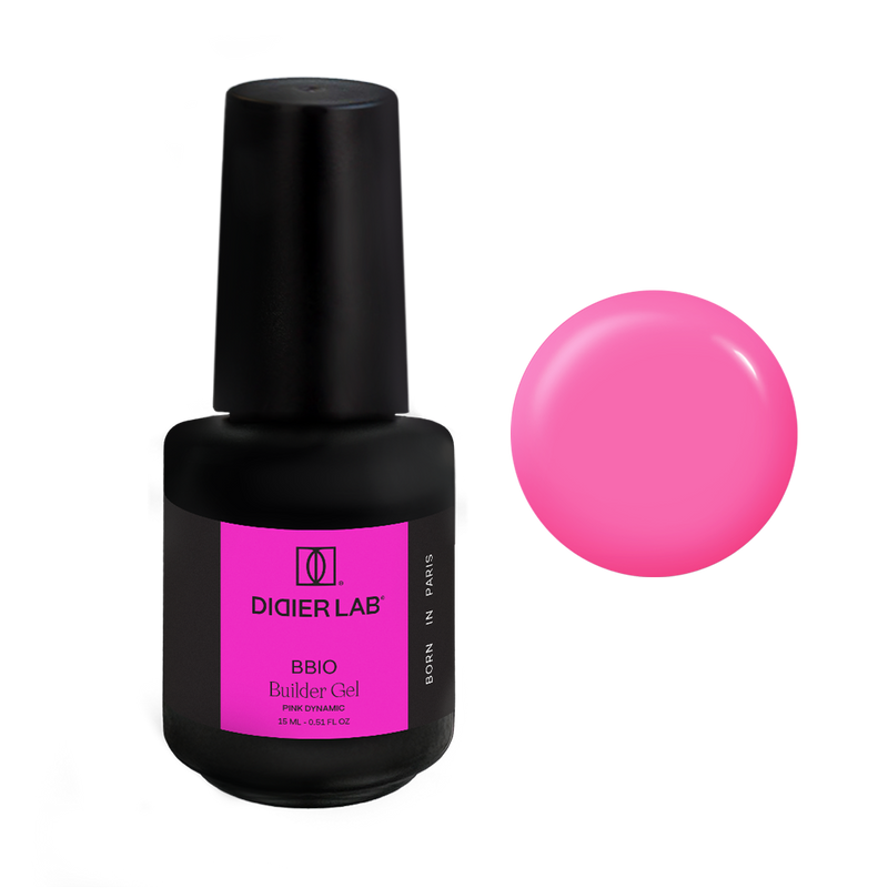 Stavebný gél vo fľaštičke BBIO Pink Dynamic, HEMA & TPO free, Didier Lab 15ml