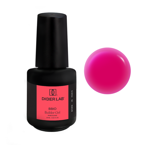 Stavebný gél vo fľaštičke BBIO Rose Glass, HEMA & TPO free, Didier Lab 15ml