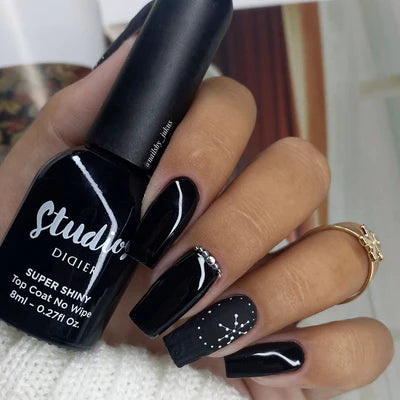 Sada: Top coat No Wipe No Blue + Gél lak Studios Forbidden