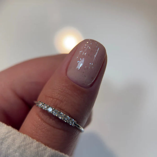 Trblietavý Top Coat Glitter No Wipe Glitter Silver Didier Lab 10ml