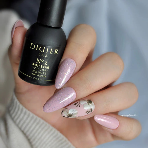 Top Coat pre gél laky No Wipe Pop Star No2 Didier Lab